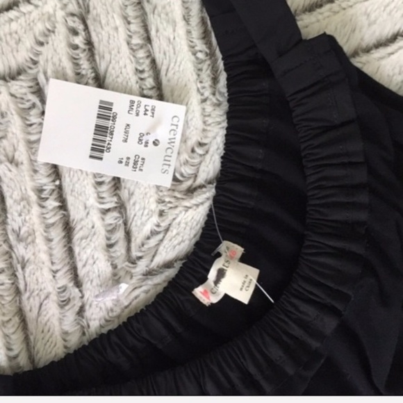 Crewcuts Black gray white colorblock dress 16 NWT - Picture 2 of 5